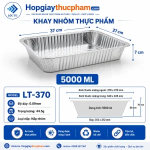 Khay giấy bạc 5000ml