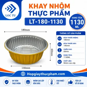 Khay nhôm tròn 1130ml