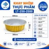 Khay nhôm tròn 2500ml