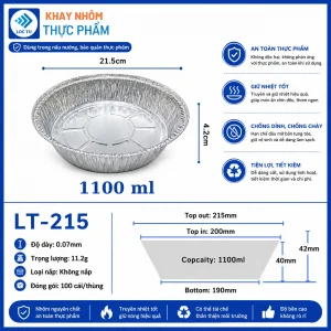 Khay giấy bạc lót nồi chiên không dầu