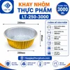 Khay nhôm tròn 3000ml
